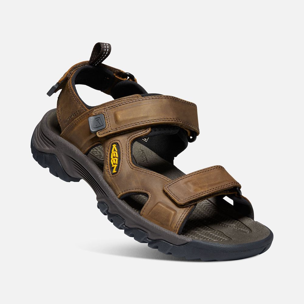 Keen Outdoor Sandalet Erkek Kahverengi/Siyah - Targhee Iii Open Toe - Türkiye RYKF30218